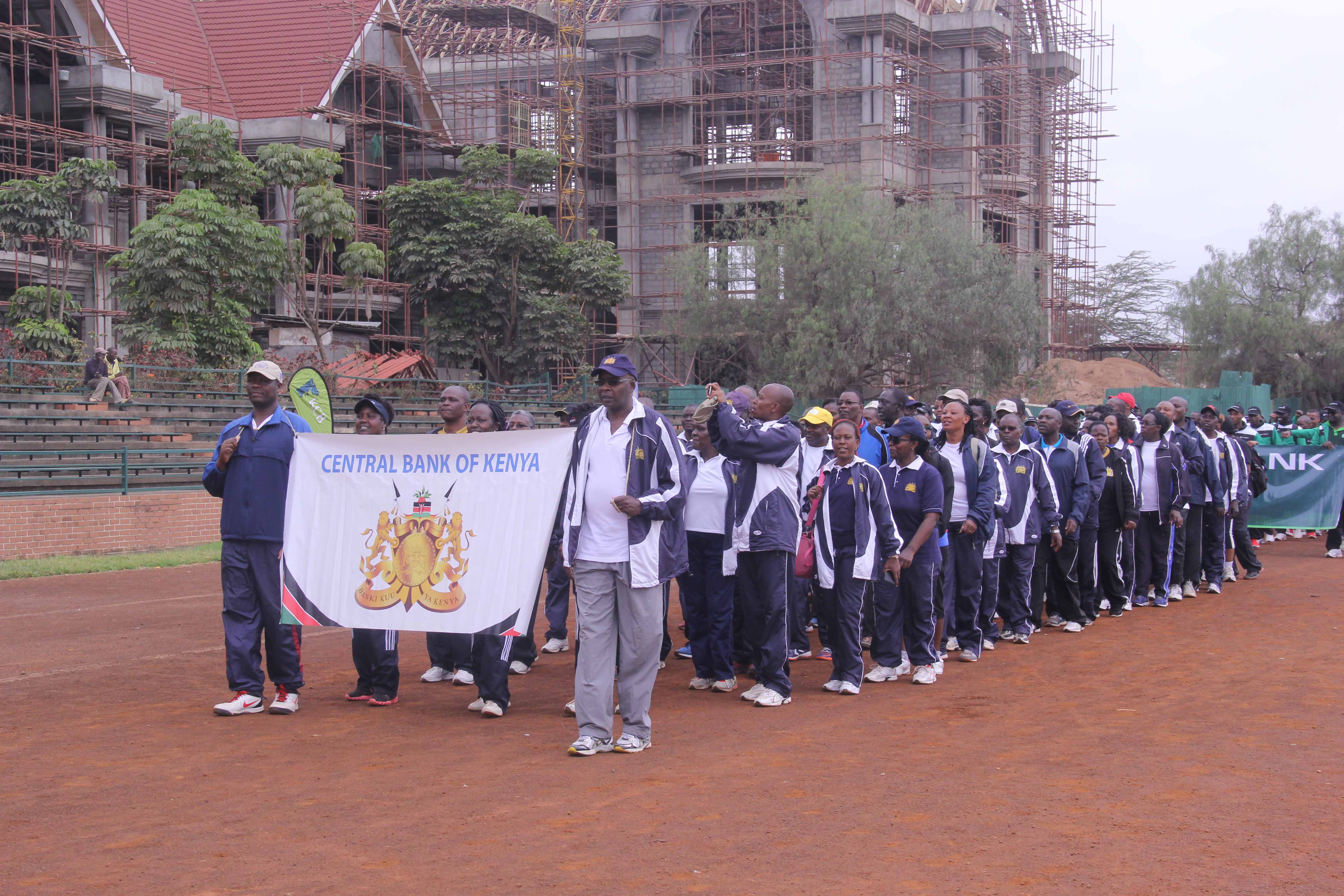 Central Bank of Kenya team at the KIB Interbank Games